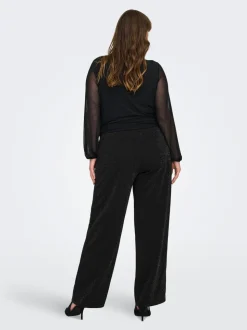 CARALYA Wide Leg Fit Bukser med vide ben