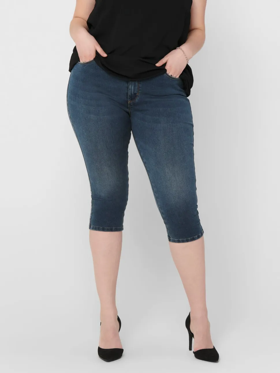 CARAUGUSTA Høy midje Skinny Fit Denimshorts