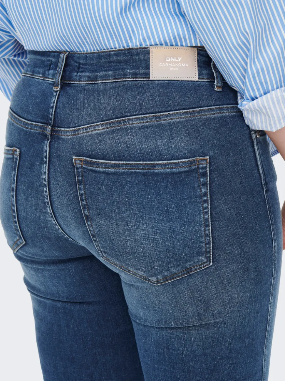 CARBOBBI Skinny Fit Ankellengde Jeans