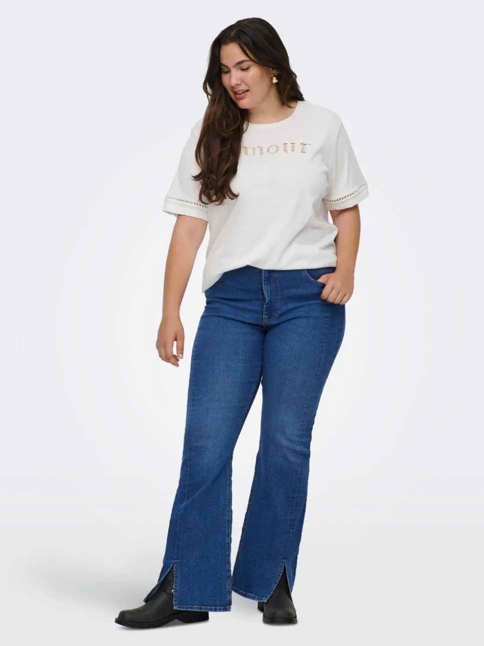 CARCHRISTINE Høy midje Flared Fit Jeans
