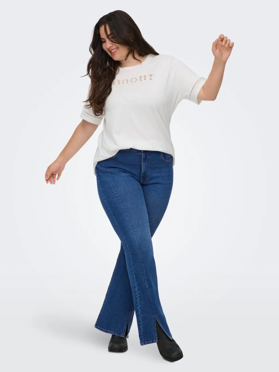 CARCHRISTINE Høy midje Flared Fit Jeans
