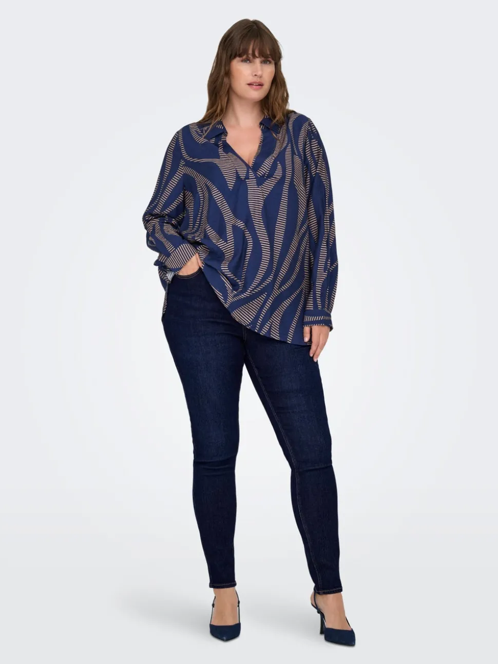 CARCRUZ Høy midje Skinny Fit Ankellengde Jeans