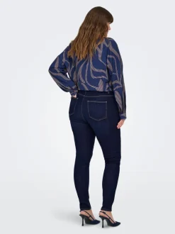 CARCRUZ Høy midje Skinny Fit Ankellengde Jeans