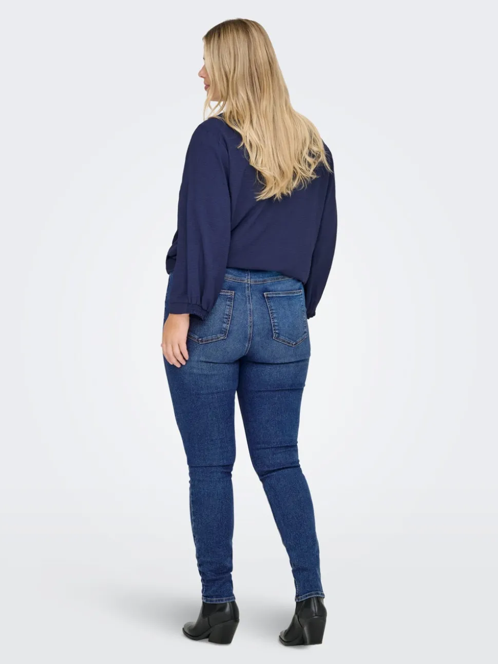CARCRUZ Høy midje Skinny Fit Ankellengde Jeans