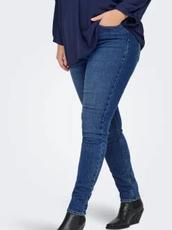 CARCRUZ Høy midje Skinny Fit Ankellengde Jeans