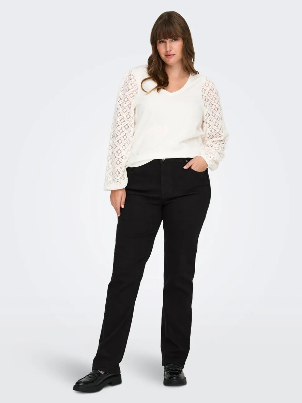 CARCRUZ Høy midje Straight Fit Jeans