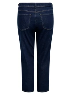 CAREMILY Høy midje Straight Fit Ankellengde Jeans