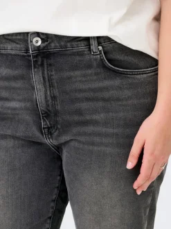 CAREMILY Høy midje Straight Fit Jeans