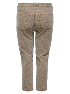 CAREMILY Høy midje Straight Fit Ankellengde Jeans