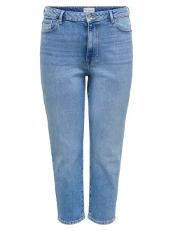 CAREMILY Høy midje Straight Fit Jeans