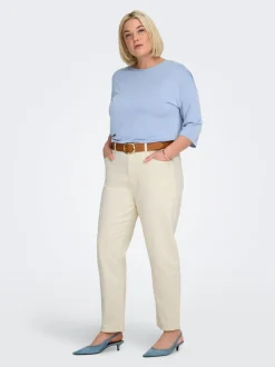 CAREMILY Høy midje Straight Fit Jeans