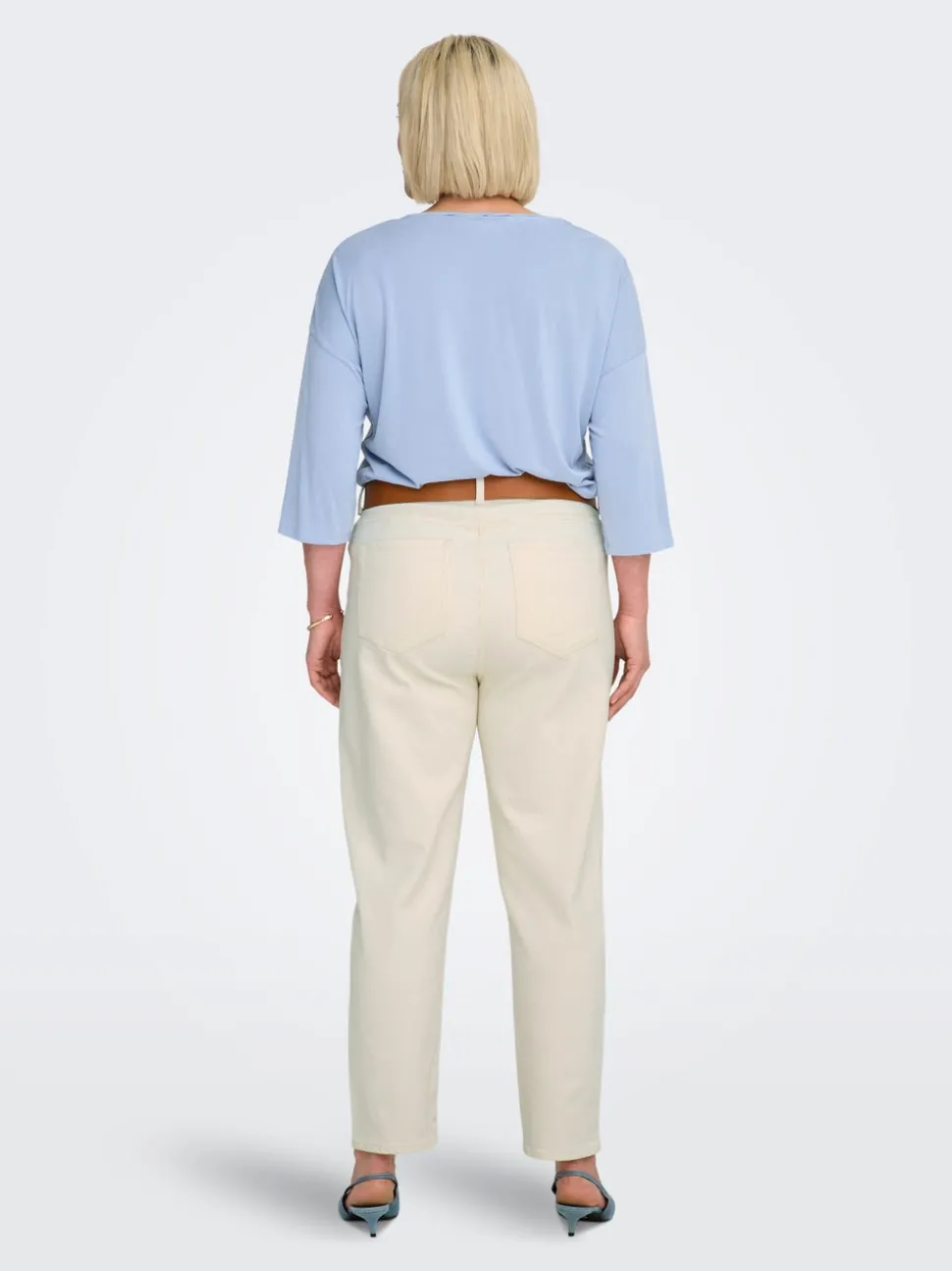 CAREMILY Høy midje Straight Fit Jeans