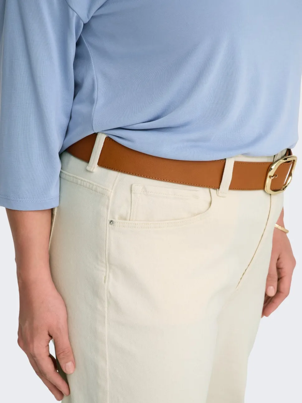 CAREMILY Høy midje Straight Fit Jeans