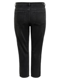 CAREMILY Høy midje Straight Fit Ankellengde Jeans