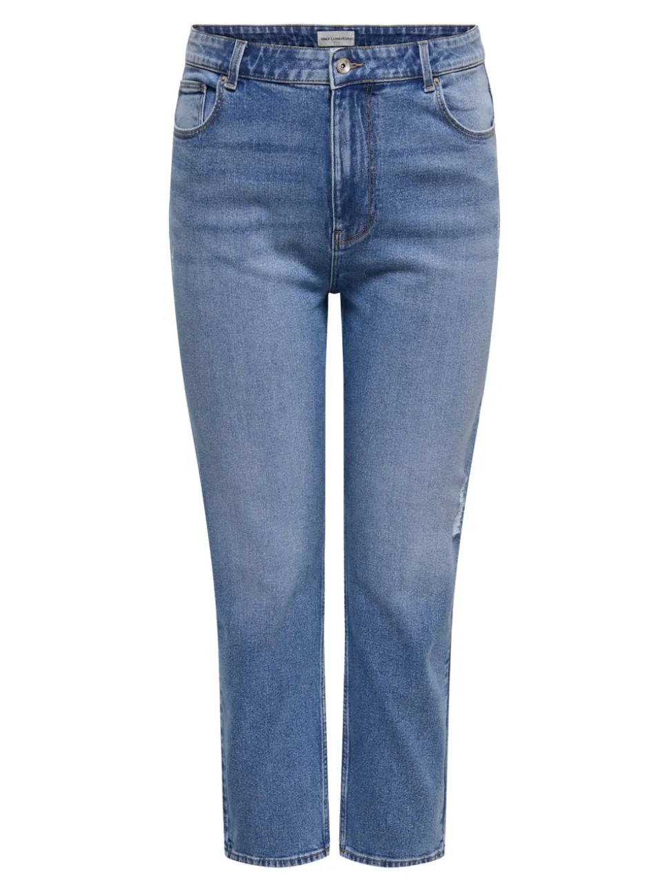 CAREMILY Høy midje Straight Fit Ankellengde Jeans