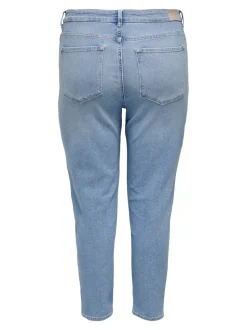 CAREMILYSTRETCH Høy midje Straight Fit Ankellengde Jeans