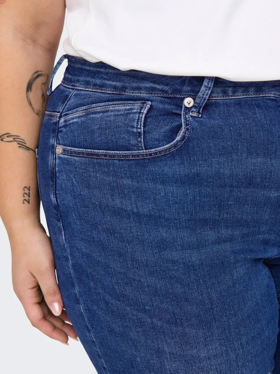 CAREMMY Høy midje Wide Leg Fit Jeans
