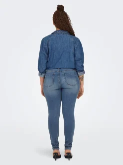 CARFOREVER Høy midje Skinny Fit Jeans