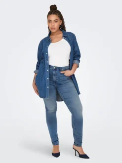 CARFOREVER Høy midje Skinny Fit Jeans