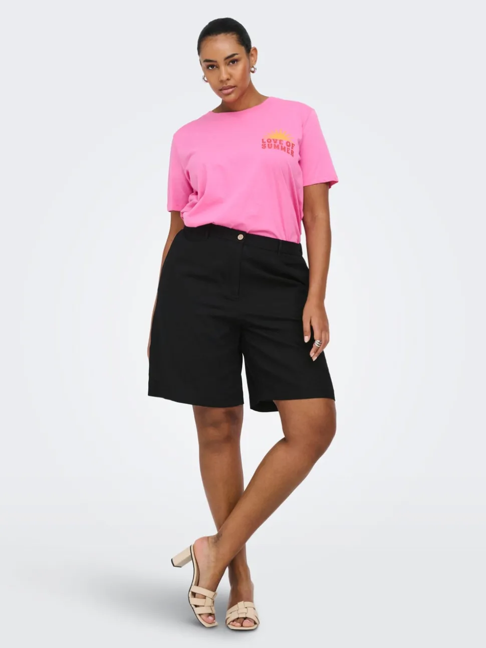 CARGOA Loose fit Lin Skreddersydd shorts