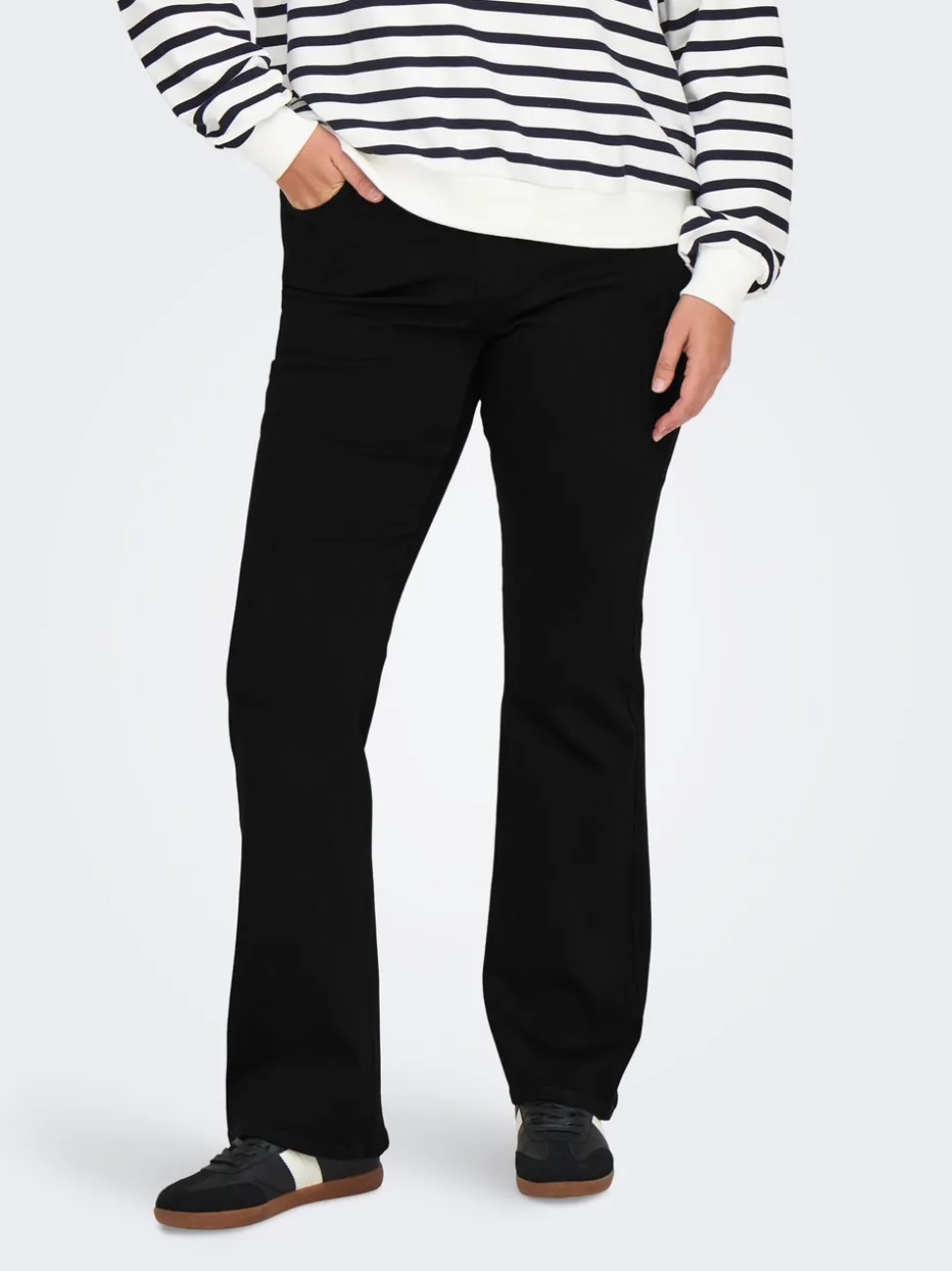 CARHELLA Middels høy midje Retro Flared Fit Jeans