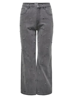 CARHOPE Høy midje Wide Leg Fit Jeans