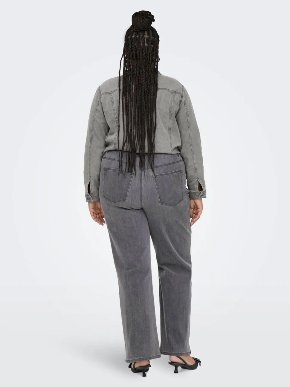 CARHOPE Høy midje Wide Leg Fit Jeans