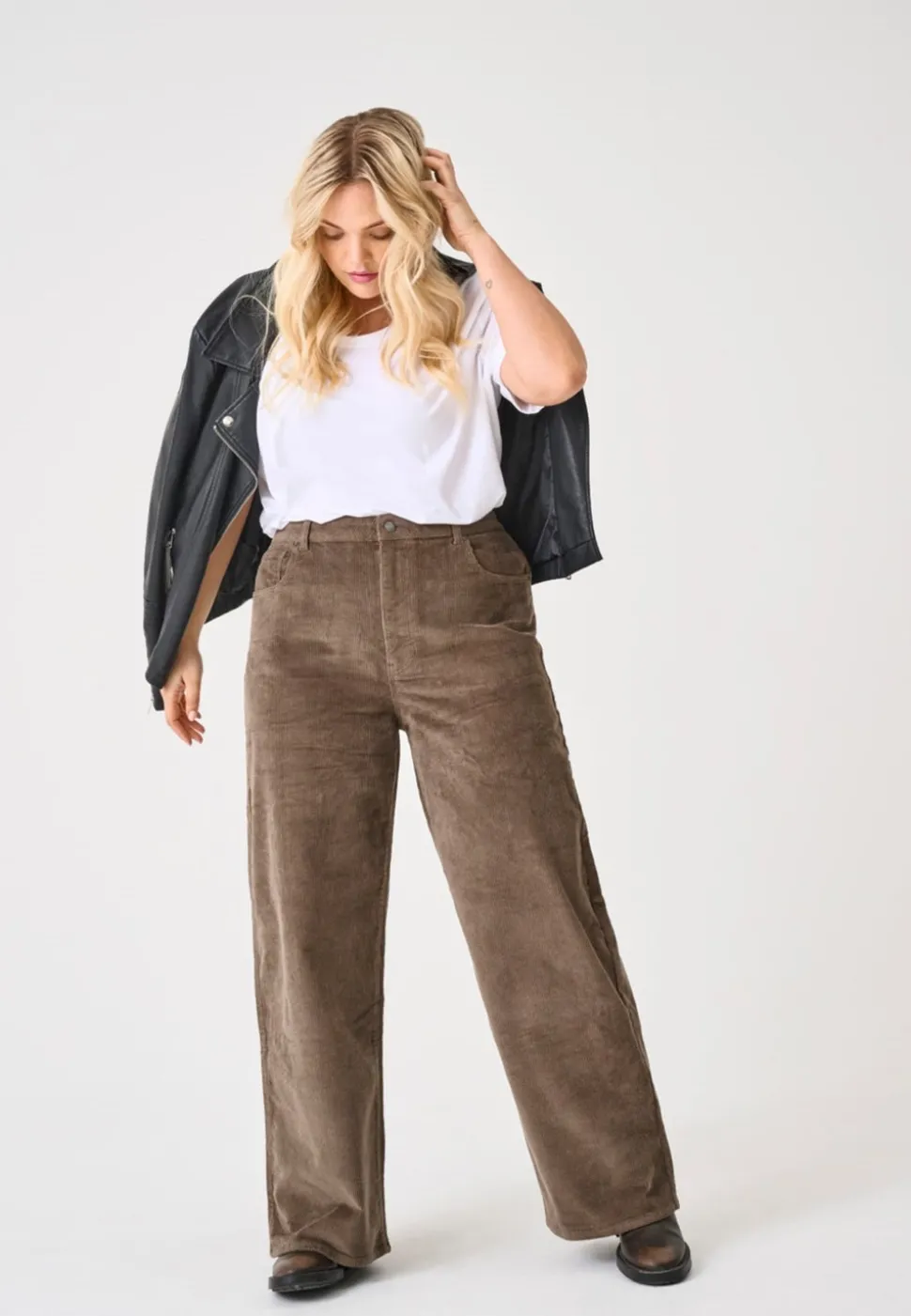 CARHOPE Wide Leg Fit Bukser med vide ben
