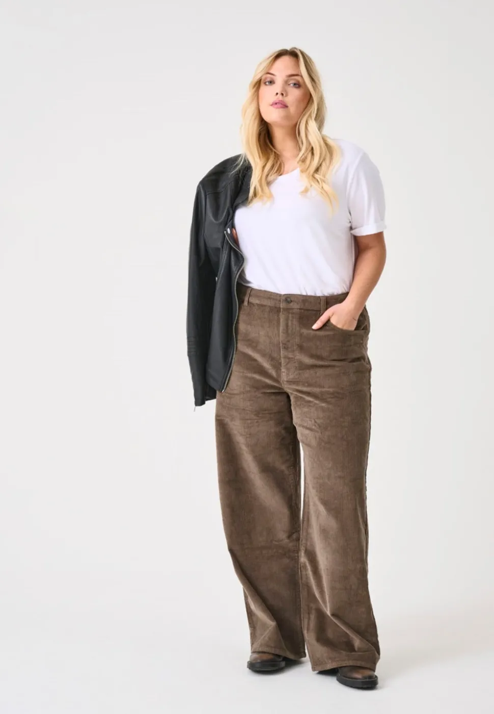 CARHOPE Wide Leg Fit Bukser med vide ben