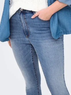 CARICONIC Høy midje Skinny Fit Ankellengde Jeans