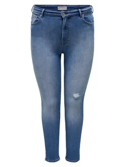 CARICONIC Høy midje Skinny Fit Ankellengde Jeans