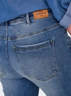 CARICONIC Høy midje Skinny Fit Ankellengde Jeans