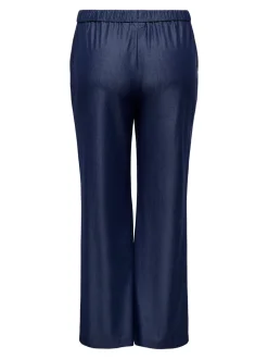 CARIRIA Wide Leg Fit Lin Bukser med vide ben