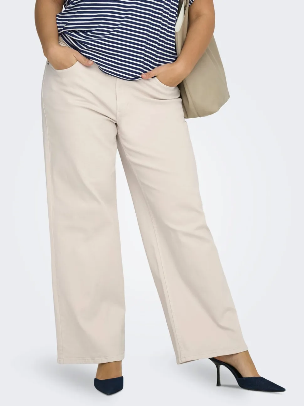 CARJUICY Høy midje Wide Leg Fit Jeans