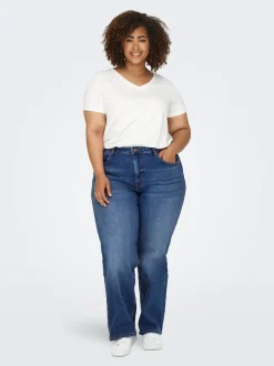 CARJUICY Høy midje Wide Leg Fit Jeans