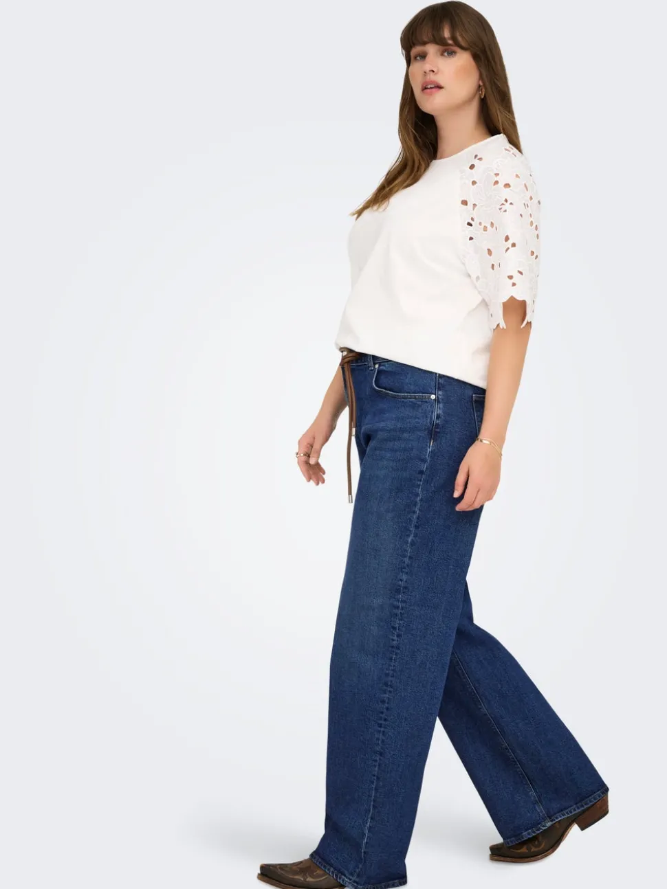 CARJUICY Høy midje Wide Leg Fit Jeans