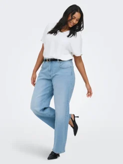 CARJUICY Høy midje Wide Leg Fit Jeans