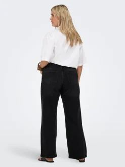 CARJULLES Lav midje Wide Leg Fit Jeans