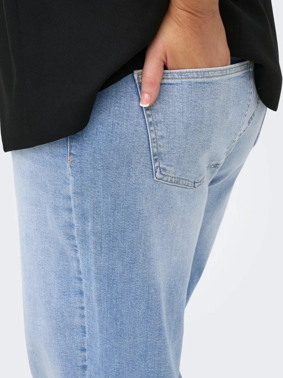 CARJULLES Middels høy midje Wide Leg Fit Jeans
