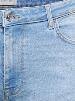 CARJULLES Middels høy midje Wide Leg Fit Jeans