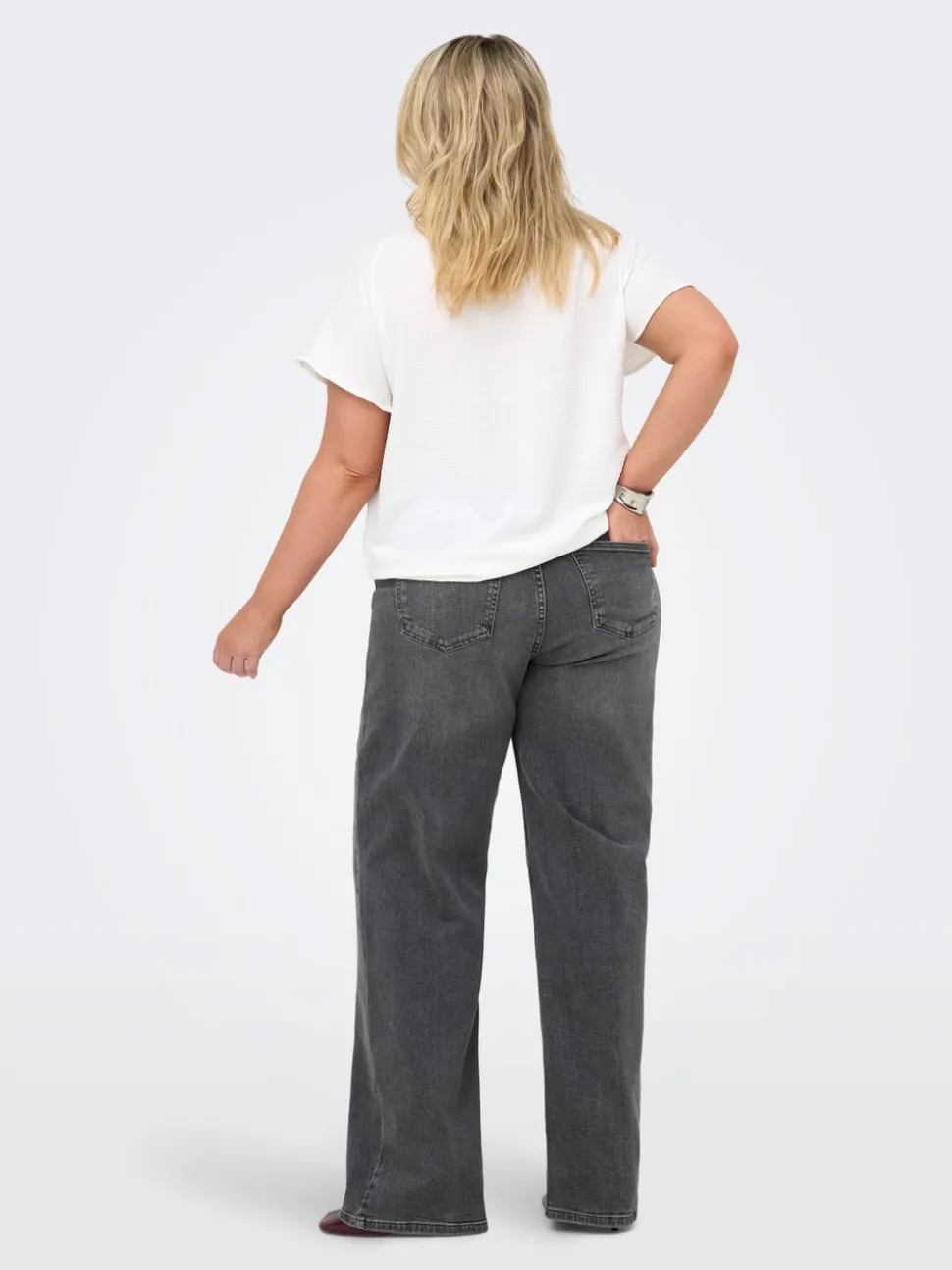 CARJULLES Middels høy midje Wide Leg Fit Jeans