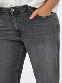 CARJULLES Middels høy midje Wide Leg Fit Jeans