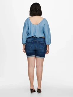 CARLAOLA Høy midje Skinny Fit Denimshorts