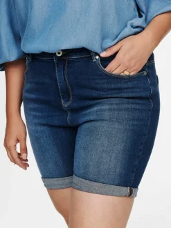CARLAOLA Høy midje Skinny Fit Denimshorts
