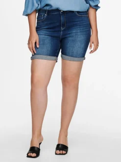 CARLAOLA Høy midje Skinny Fit Denimshorts