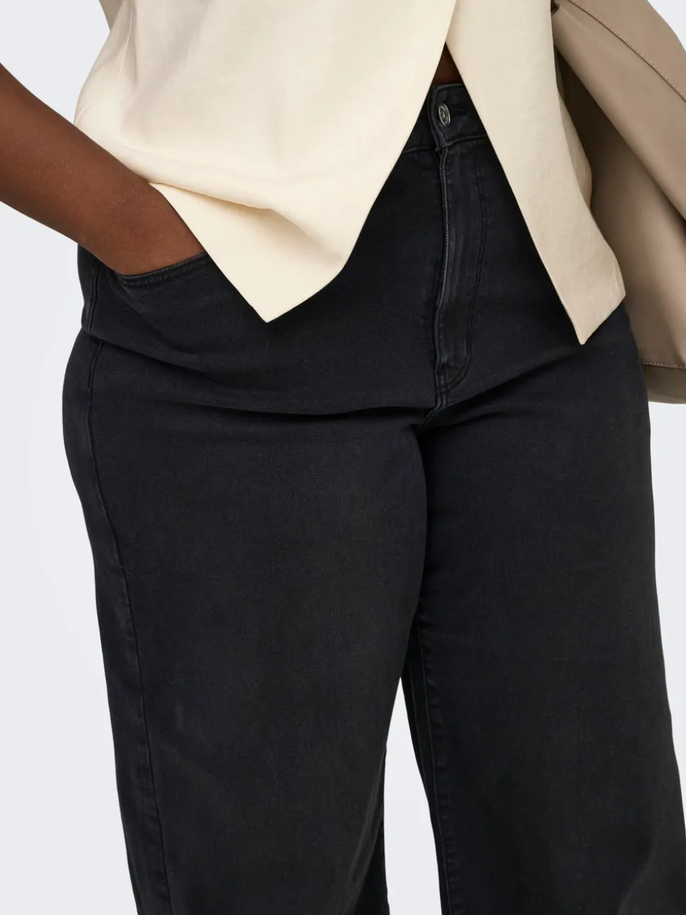 CARMADISON Høy midje Wide Leg Fit Jeans