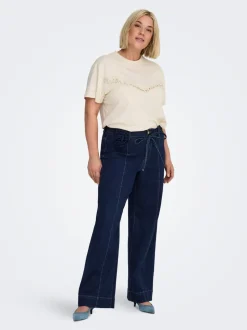 CARMADISON Høy midje Wide Leg Fit Jeans