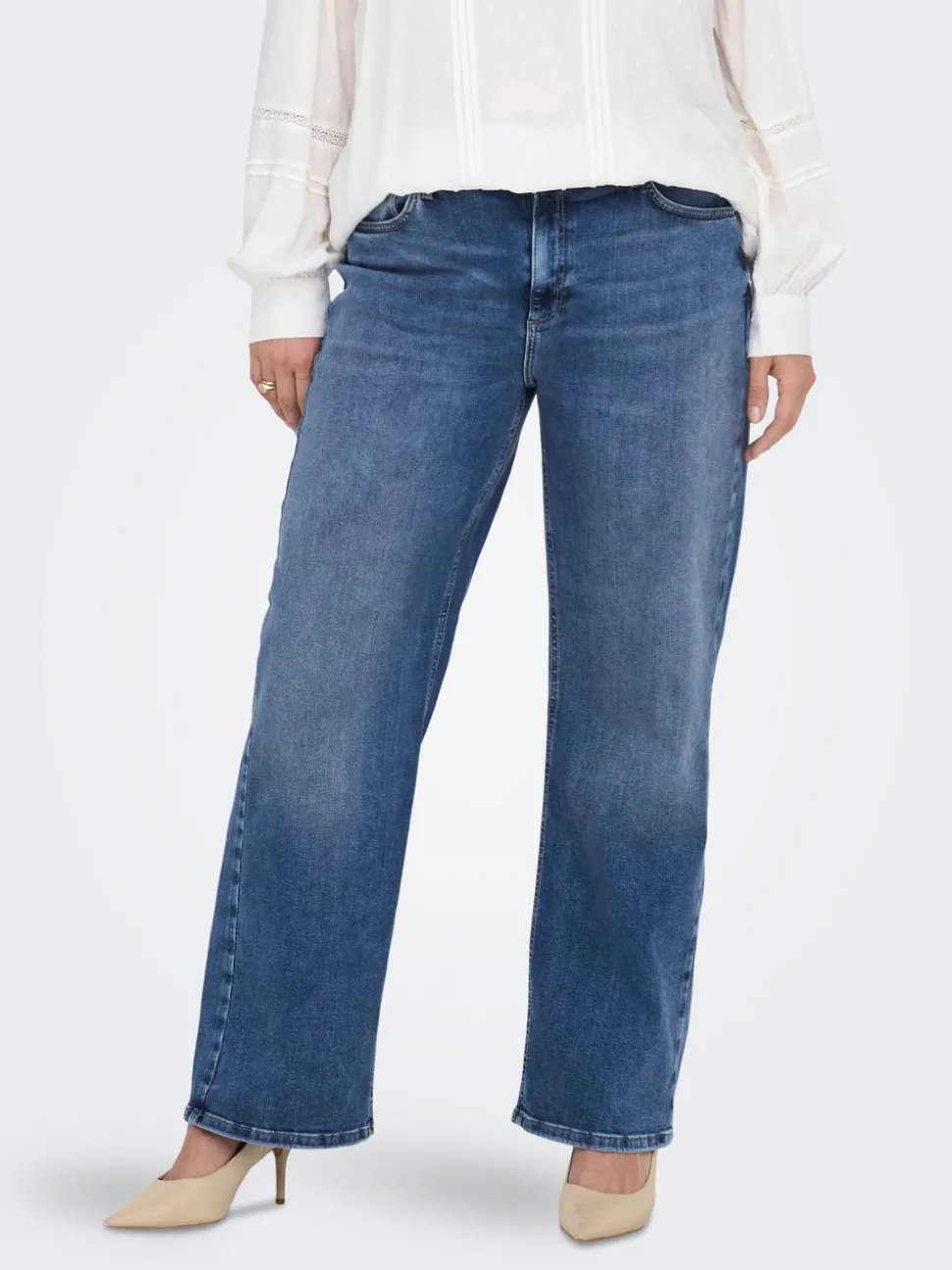 CARRADISON Høy midje Wide Leg Fit Jeans