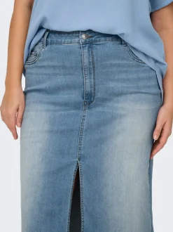 CARROSE Denim Denimskjørt Midiskjørt