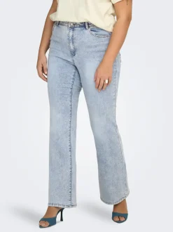 CARROSE Høy midje Retro Flared Fit Jeans